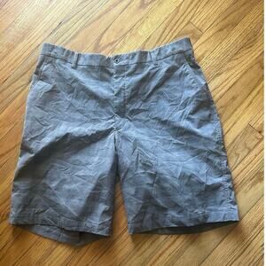 Nike Golf Gray Plaid Performance Shorts Size 38
